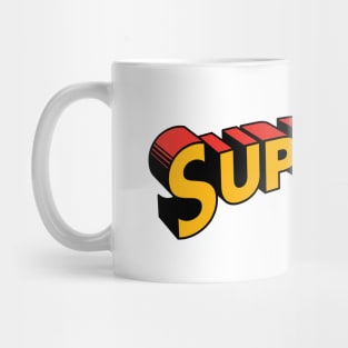 Superdad Retro Super Dad Father's Day Logo Mug